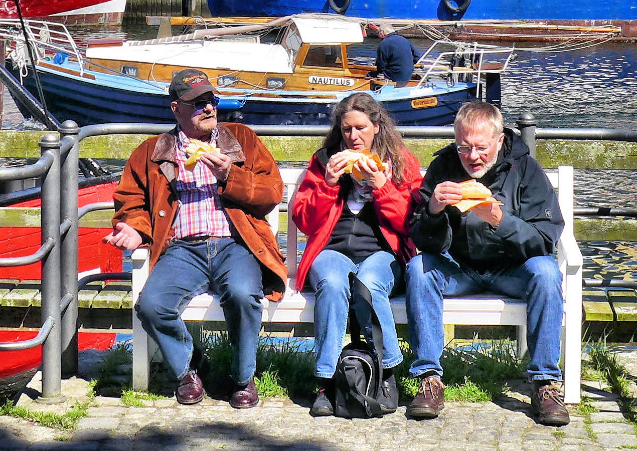 Mampfen in Warnemünde