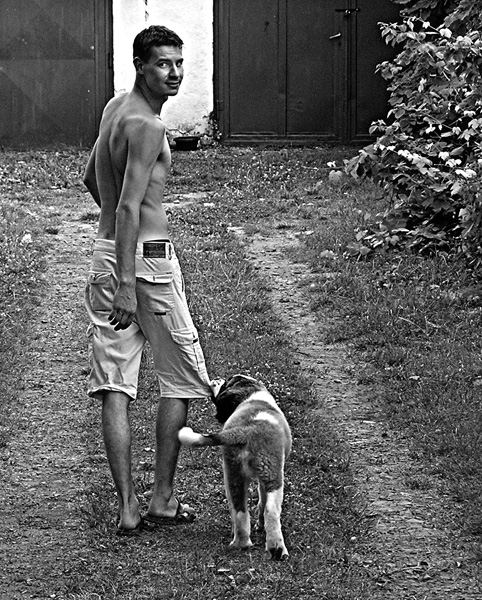 Man and dog