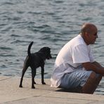 man and dog