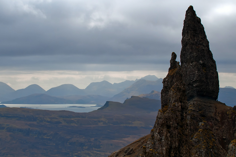 Man at the Old Man of Storr