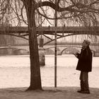 Man Drawing a Tree in Paris