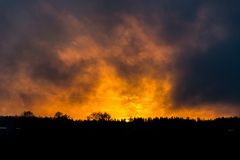 man ein figürlicher Sonnenuntergang