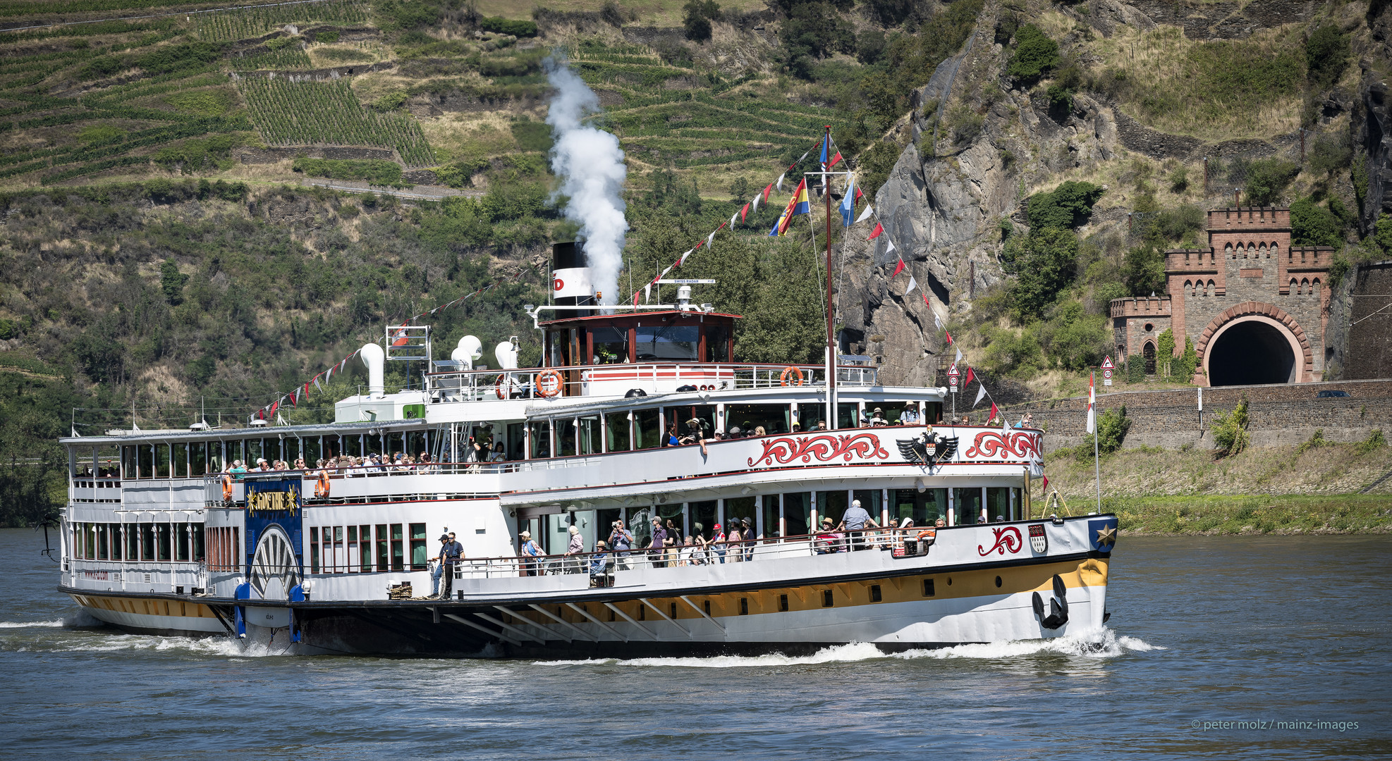 Man hört's - MS Goethe kommt mit Dampf | Mittelrheintal, Oberwesel