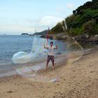 Man in a bubble