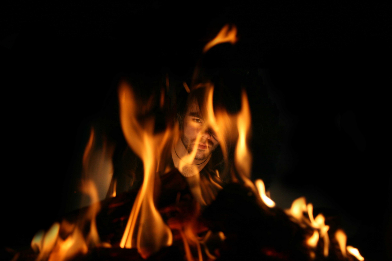 Man in fire