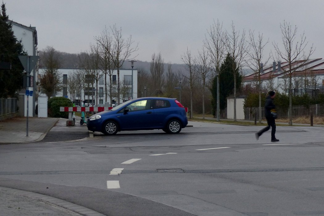 Man muss rennen, sonst sind die Kappen weg