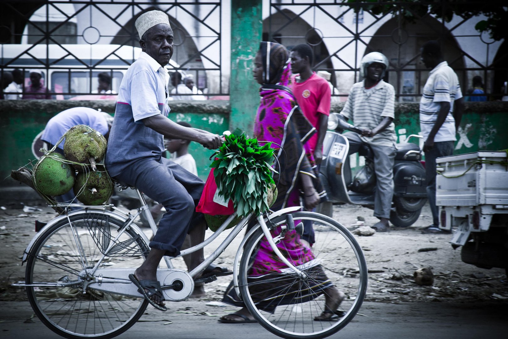 Man on a bike