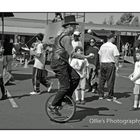 Man on a unicycle