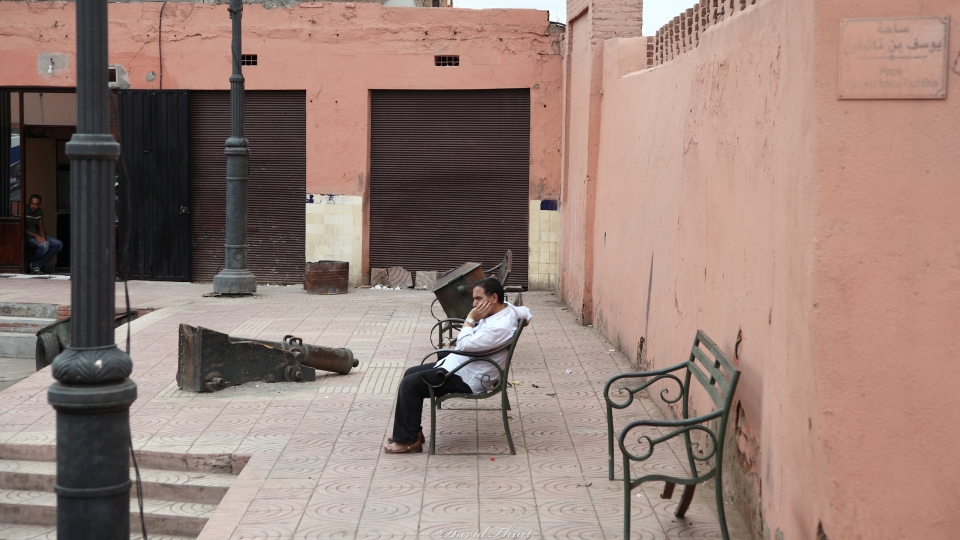 Man on bench