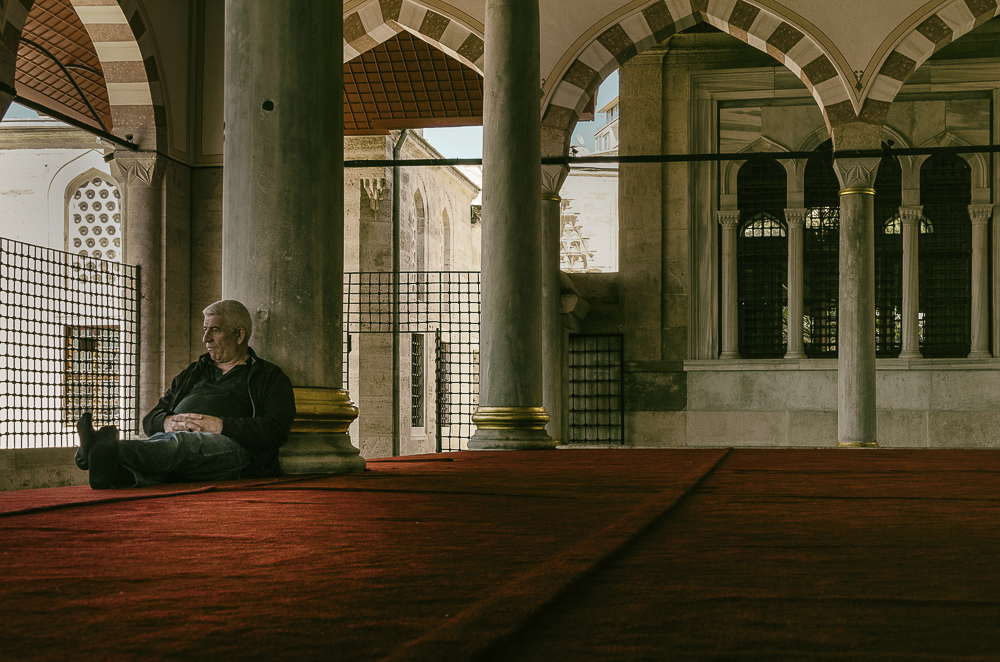 man on prayers ground