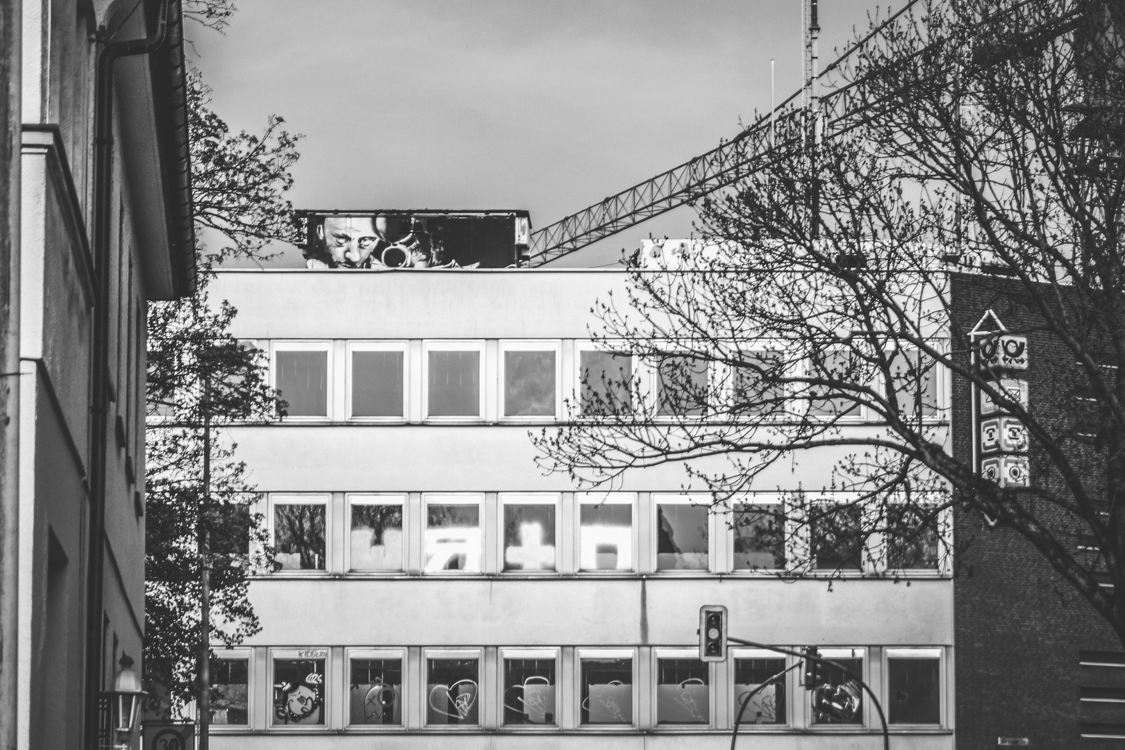 man on the roof