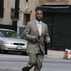 man running to the church in harlem