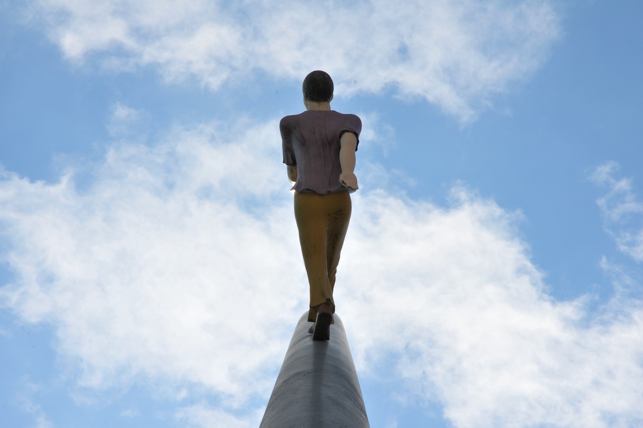 Man Walking in Sky