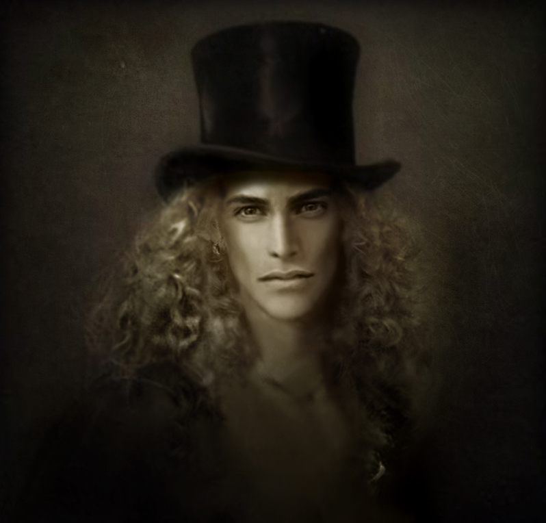man with a top hat