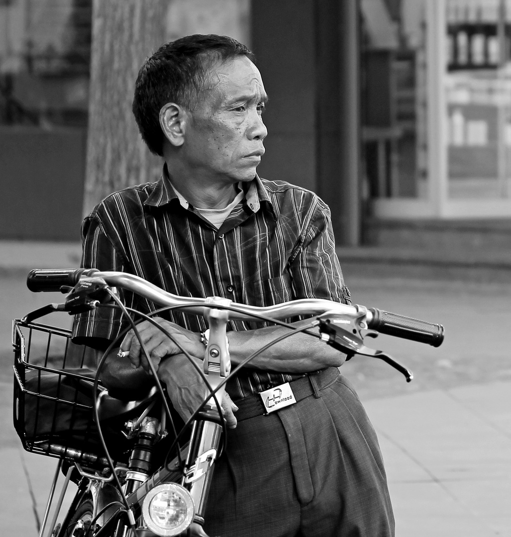 Man with Bicycle