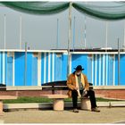 Man with black hat