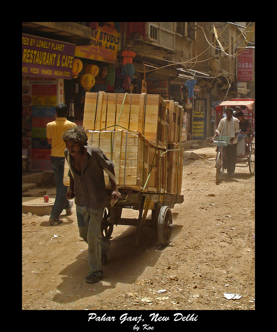 Man with box