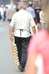 man with garlic