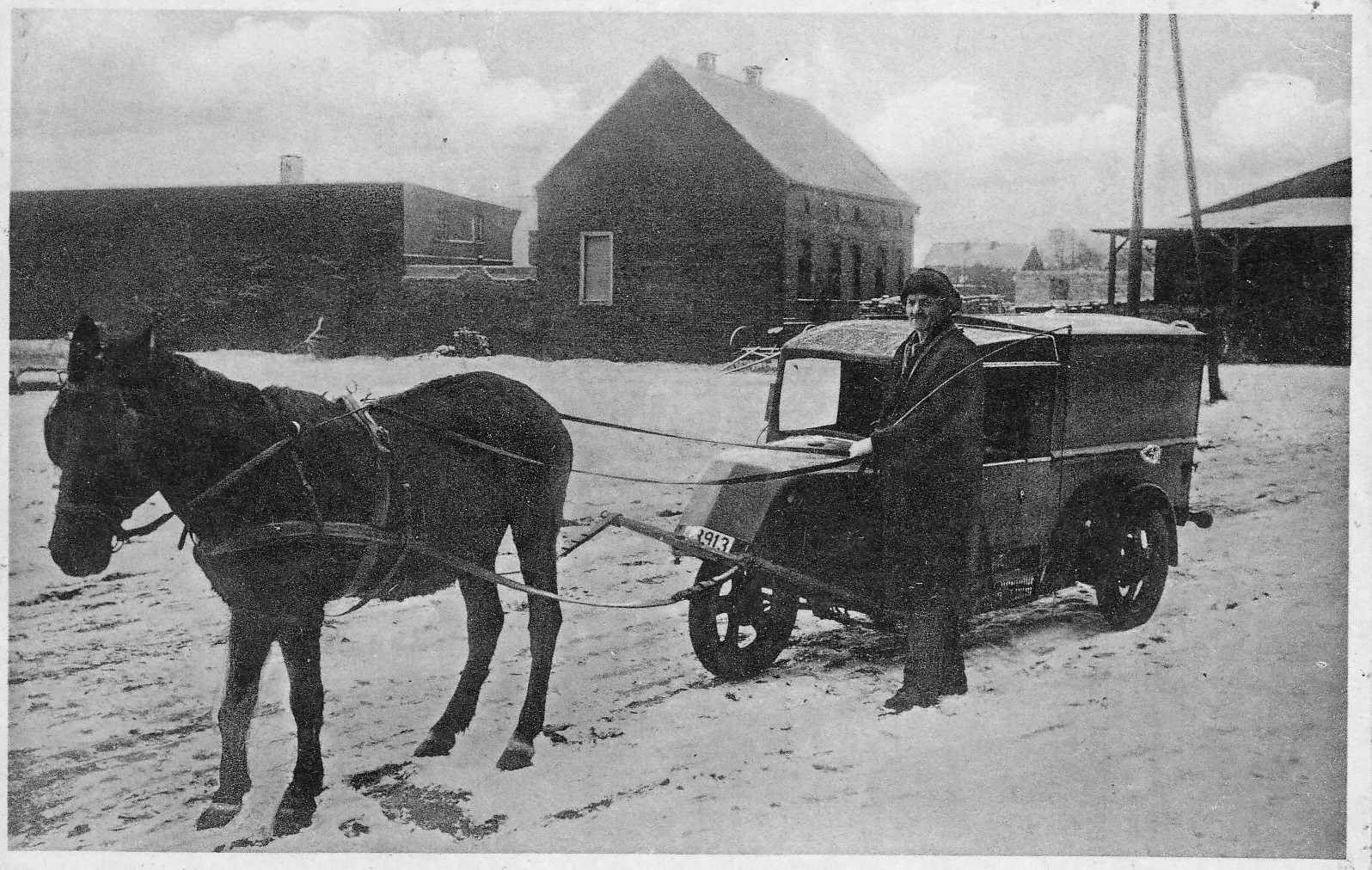 Man wußte sich zu helfen- ( Foto von 1936)