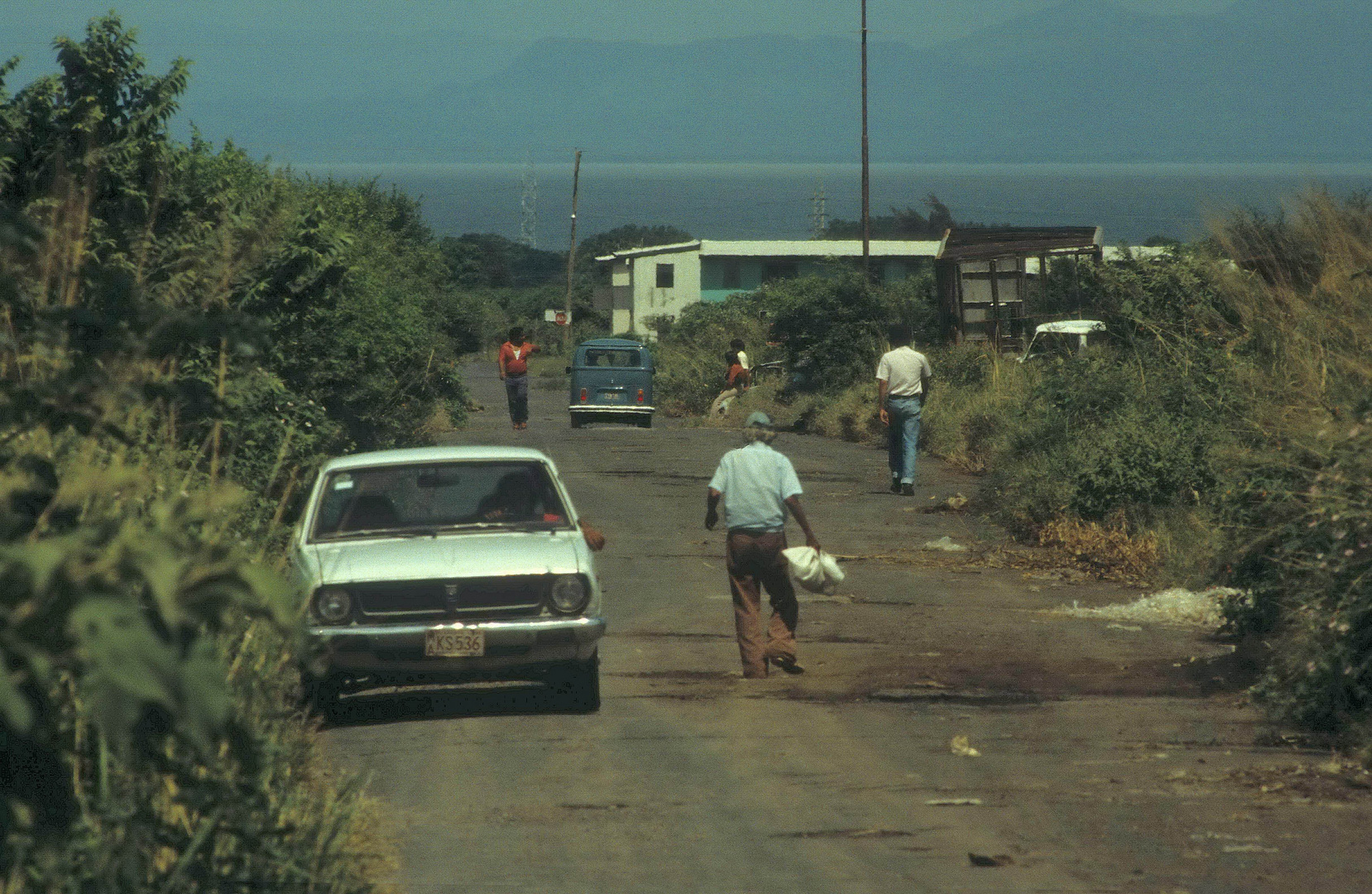 Managua 1984. Straße im Zentrum