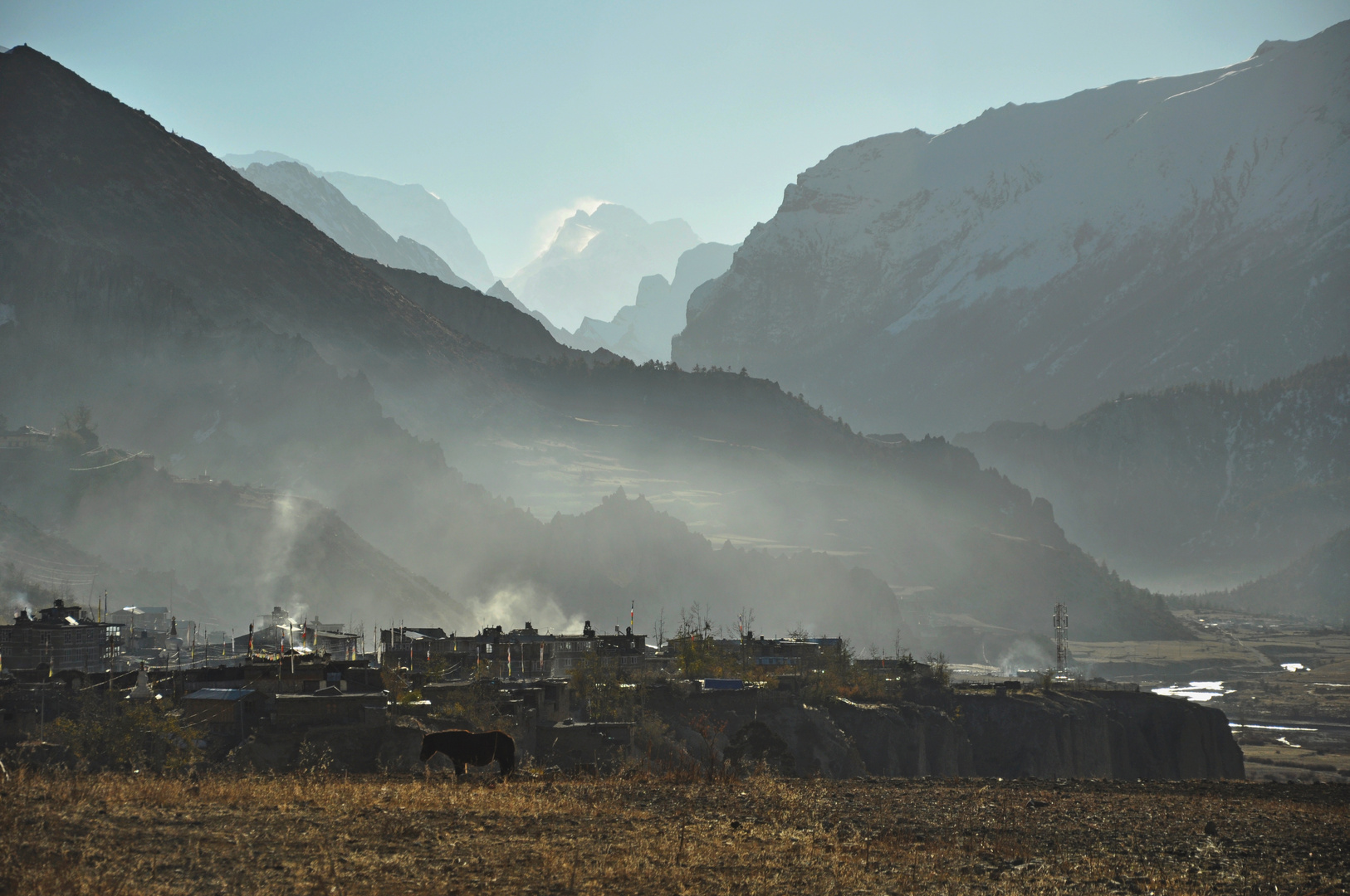 Manang beim aufwachen