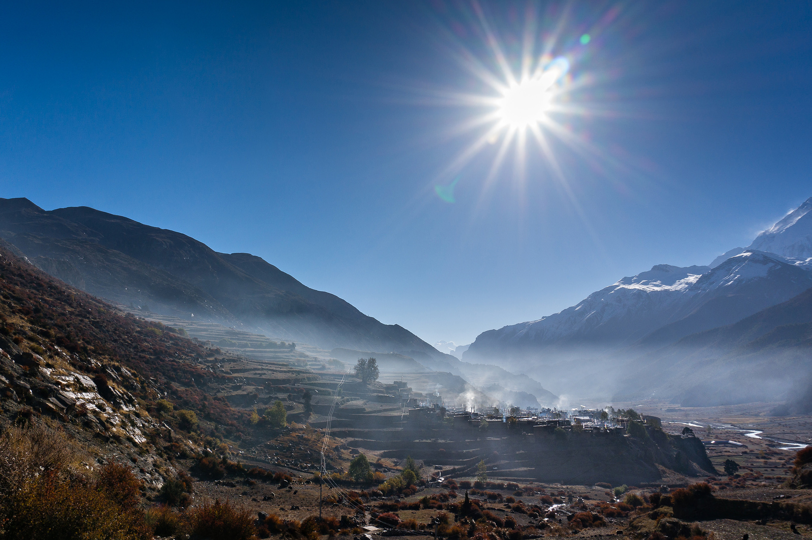 Manang erwacht / Annapurna Circuit