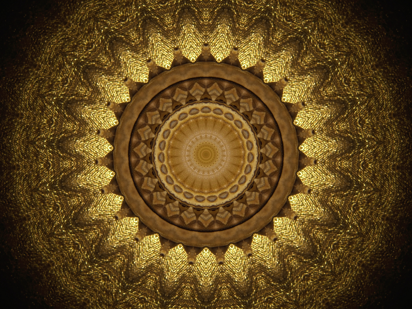 Mandala Goldgeflecht