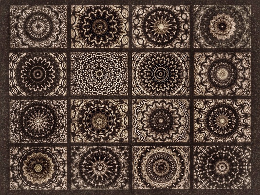 Mandala Kaleidoskop-Art Retro