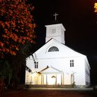 Mandalskirche bei Nacht