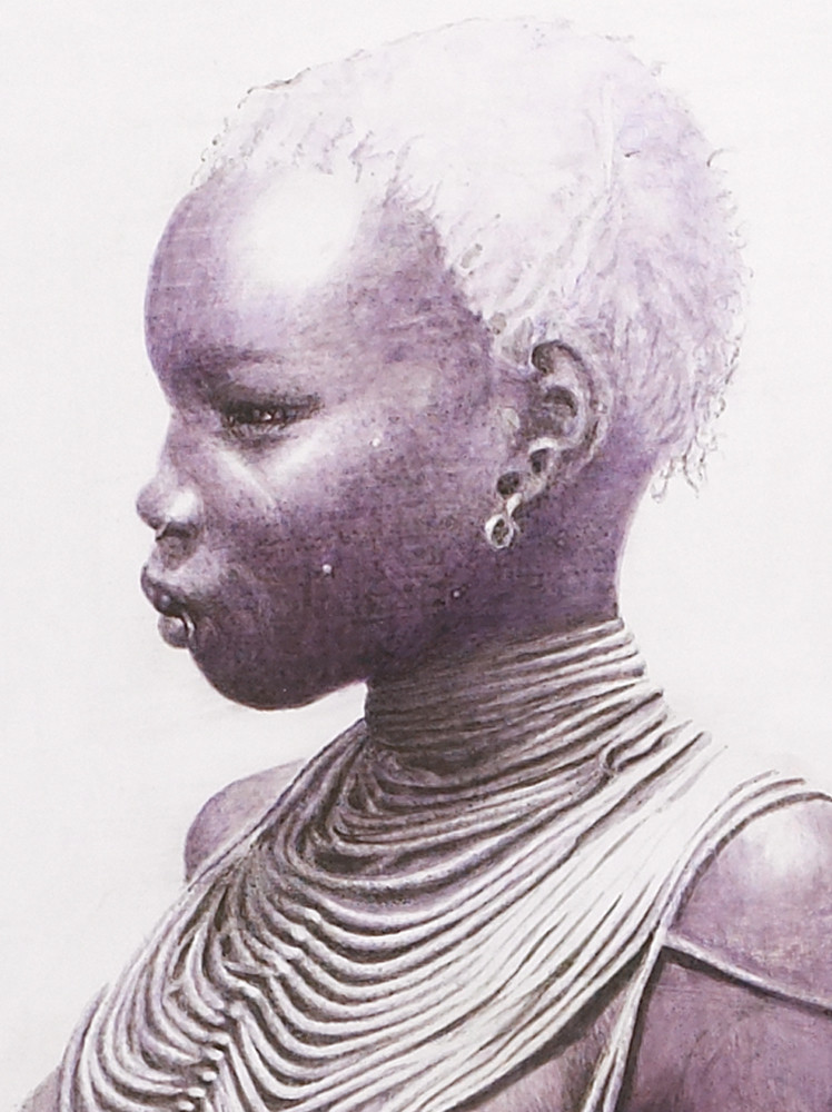 Mandari girl- ethiopia (detail)