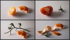 Mandarine und Tomate