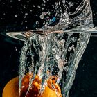 Mandarinen-Splash