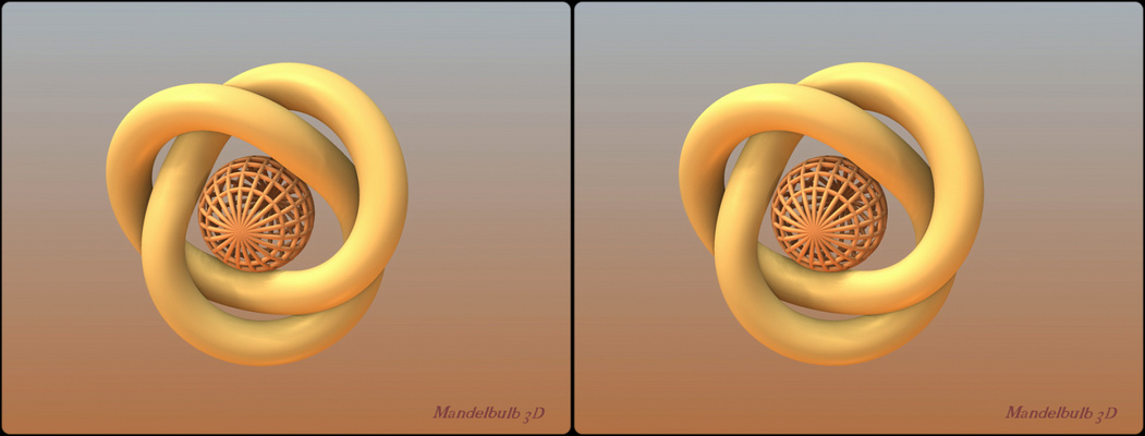 Mandelbulb - 3D Kreuzblick
