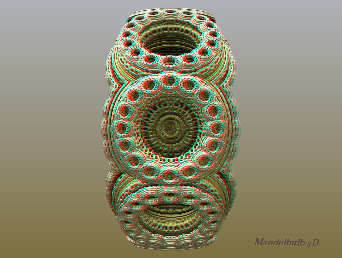 Mandelbulb - Anaglyphen 