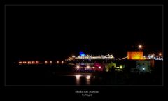 Mandraki Harbor By Night