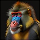 Mandrill Affe