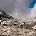 Mandrone Gletscher mit Corno Bianco