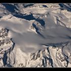 Mandrone-Gletscher, Trentino (aus 8000 m Höhe)