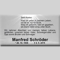 † Manfred Schröder