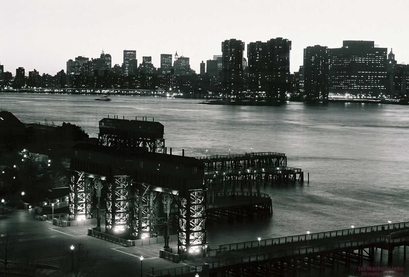 Manhattan after sunset from Long Island City