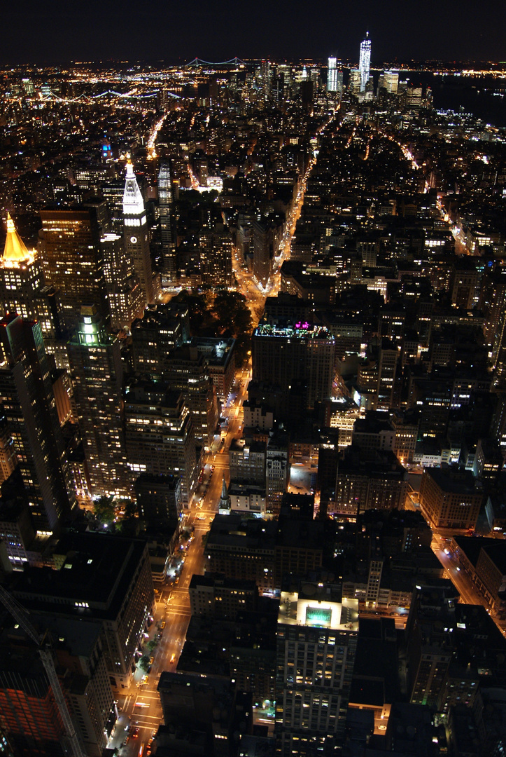 Manhattan at night