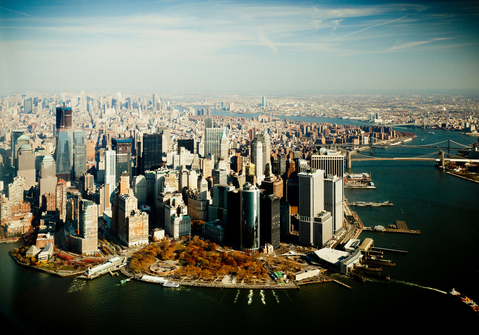 Manhattan aus dem Heli