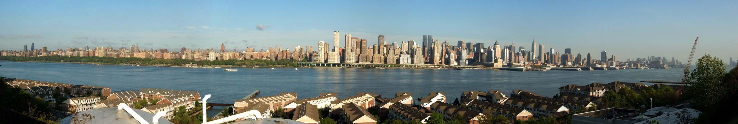 Manhattan aus New Jersey Perspektive