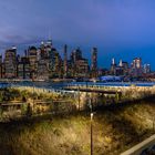 Manhattan aus Sicht der Brooklyn Heights in New York City, USA