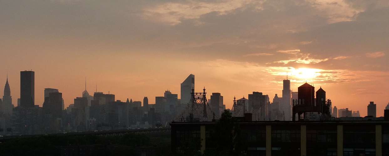 ...Manhattan bei Sonnenuntergang...