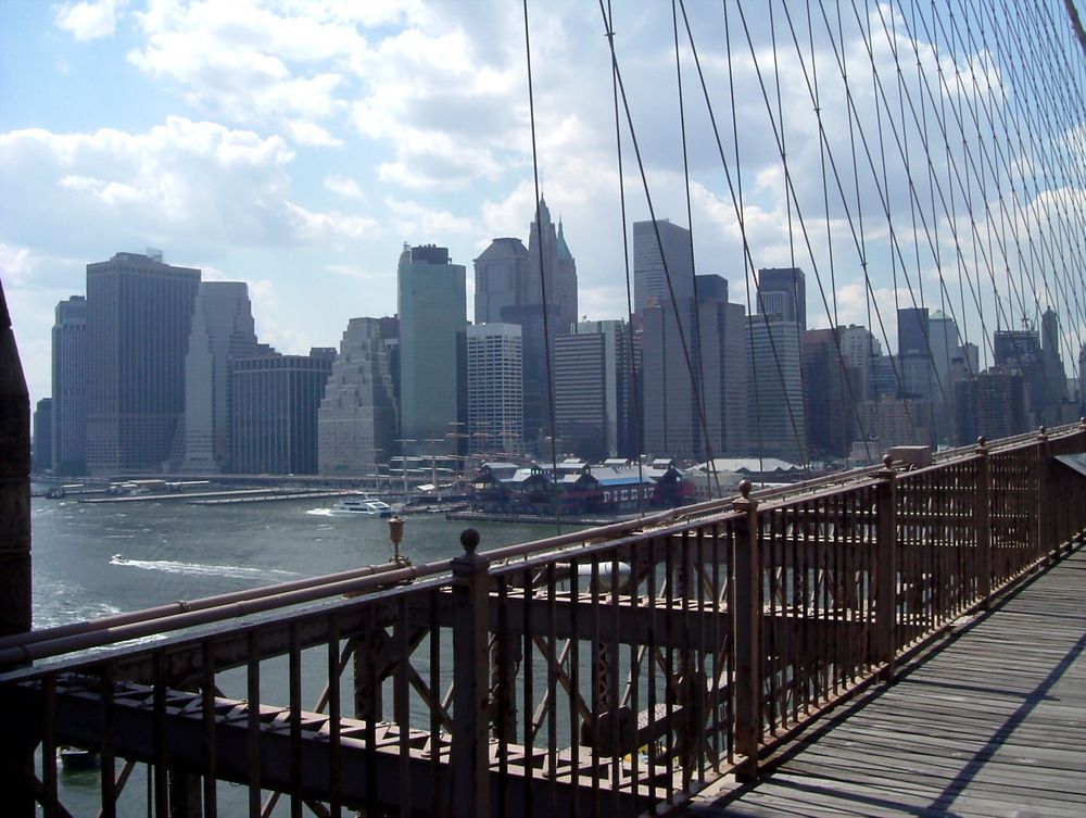 Manhattan - Blick von der Brooklyn Bridge