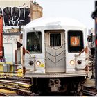 Manhattan-bound J Train Arriving Myrtle Ave