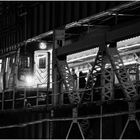 Manhattan-bound N Train Arrives Queensboro Plaza