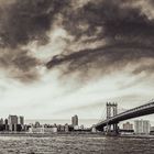 Manhattan Bridge and Brooklyn Bridge