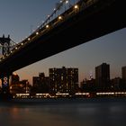 Manhattan Bridge at dusk